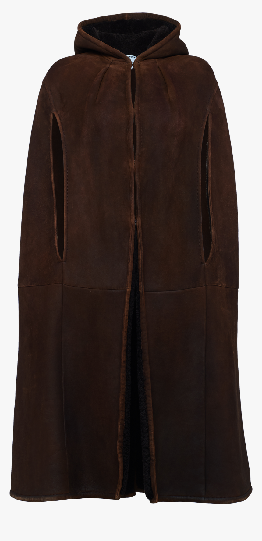 Suede Sheepskin Cape - Hood, HD Png Download