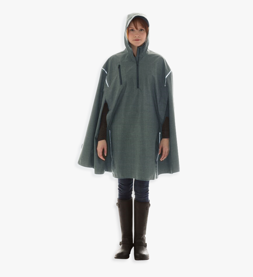 Tf Green, High Performance Rain Cape By Cleverhood - Cape, HD Png Download