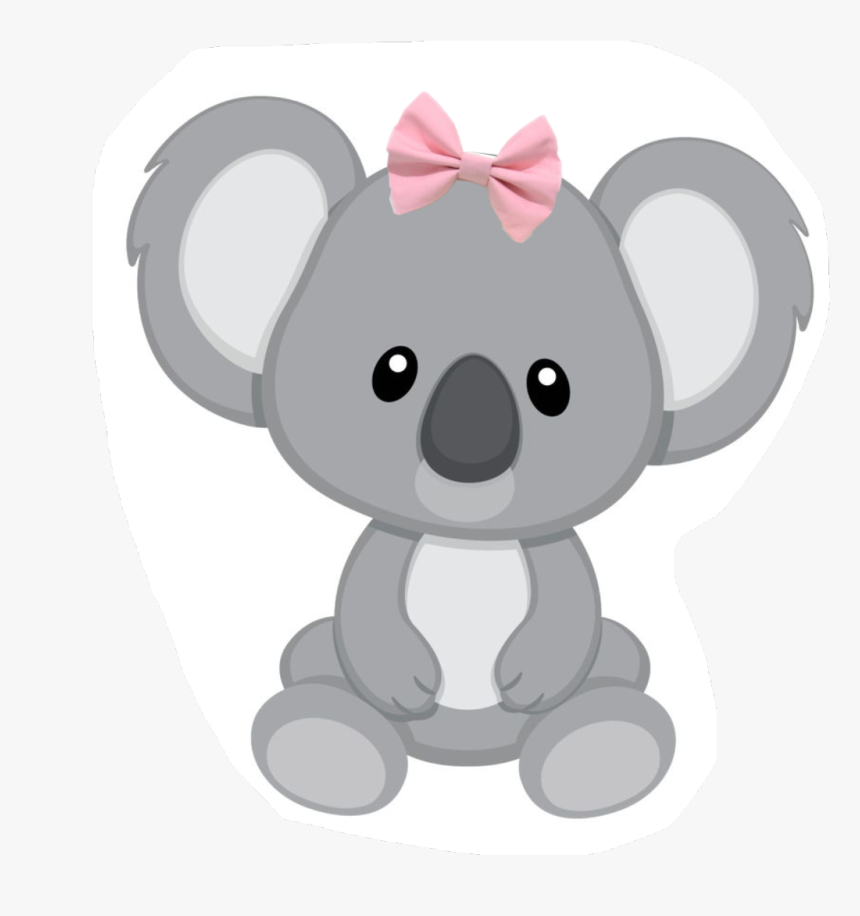 #bow #koala #bear #girl #family - Koala Clipart, HD Png Download