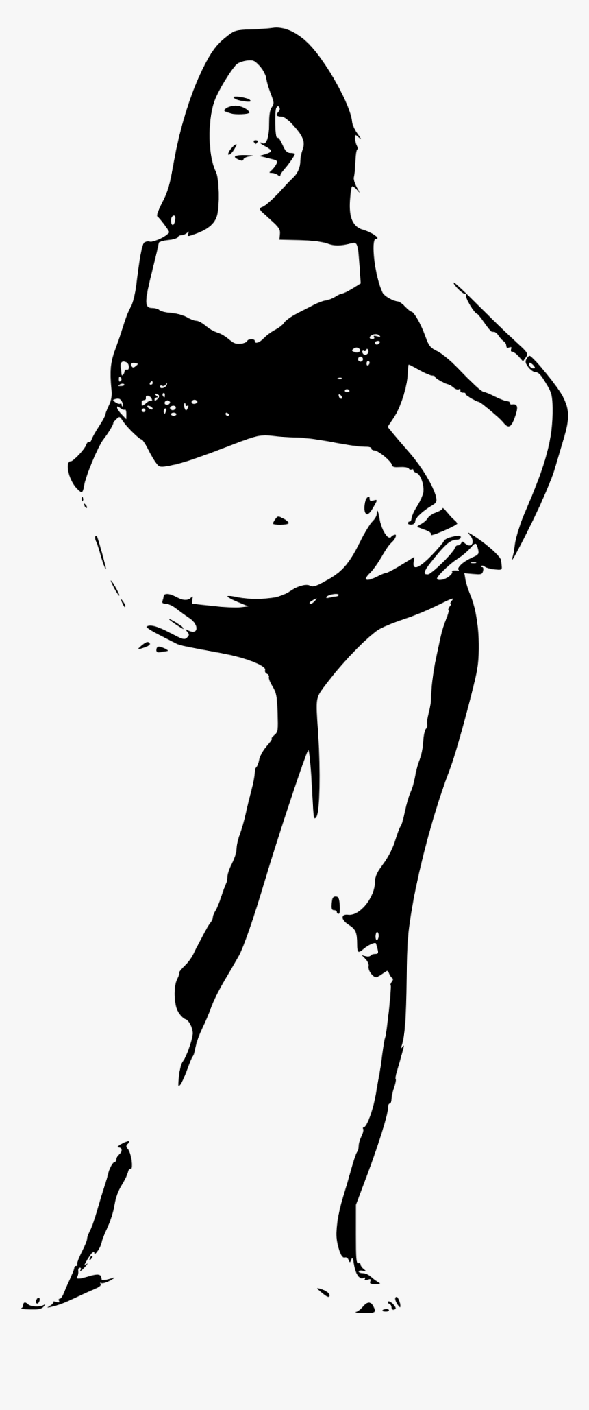 Model B Clip Arts - Bra And Panties Clipart, HD Png Download