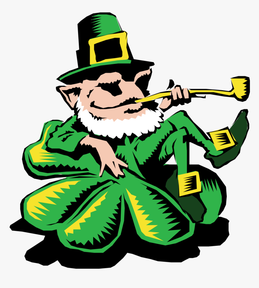 Leprechaun On A Clover - Clip Art, HD Png Download