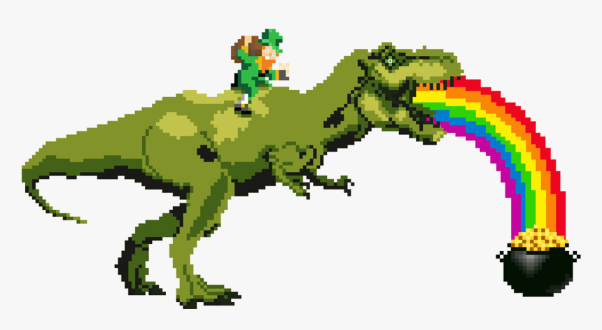 8 Bit T Rex, HD Png Download