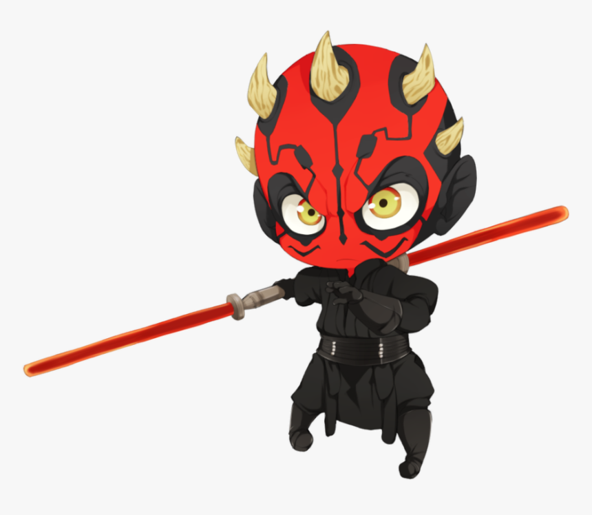 Darth Maul By *kibzy - Star Wars Darth Maul Chibi, HD Png Download
