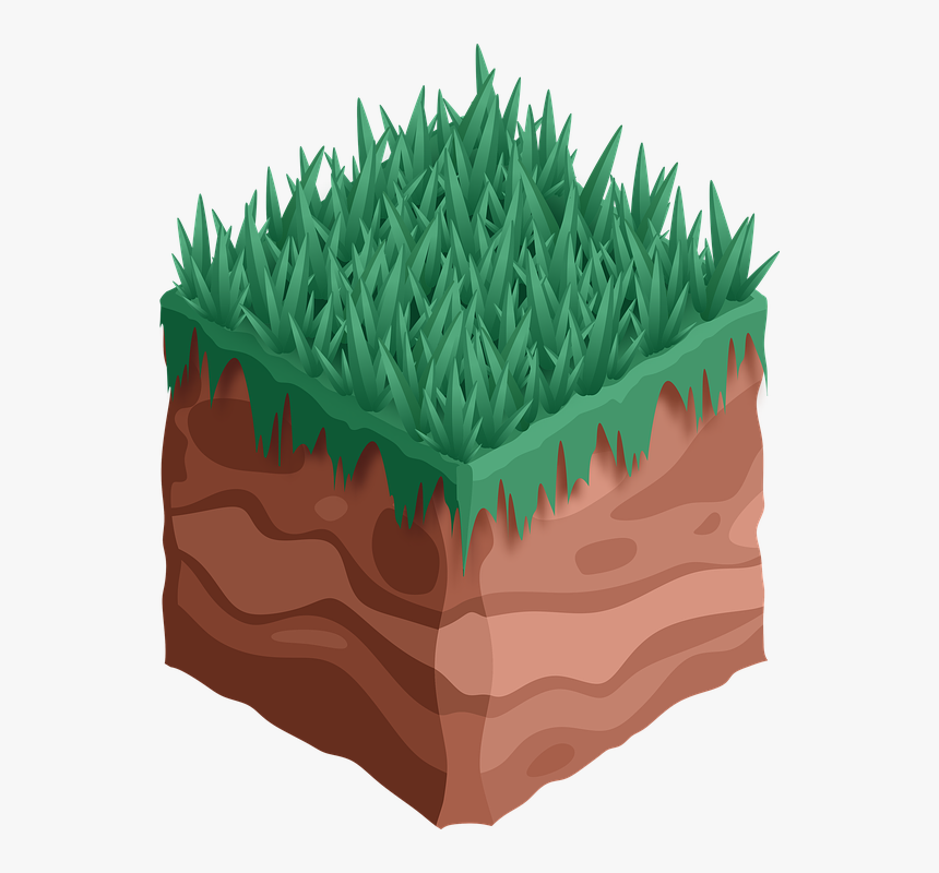 Sod, Earth, Grass, Square, Soil, Nature - Sod Earth, HD Png Download