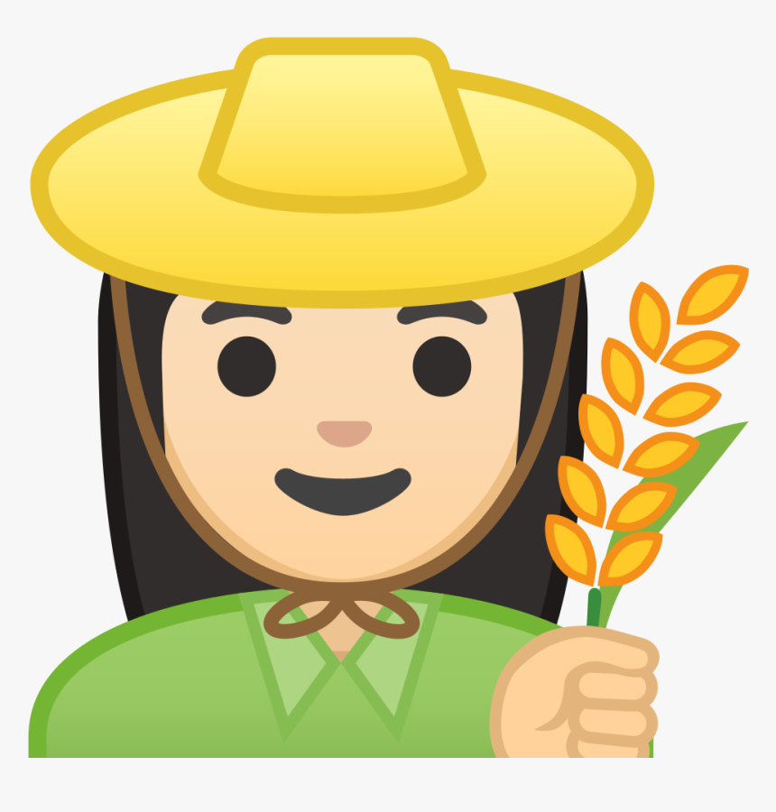 Woman Farmer Light Skin Tone Icon - Farmer Png Icon, Transparent Png
