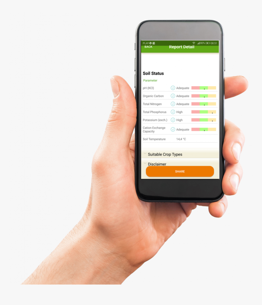 Smartphone Soilcares Result2 - Iphone, HD Png Download