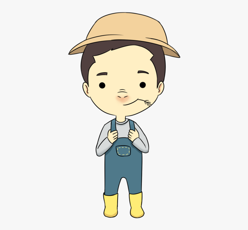 Cartoon Farmer Twins, HD Png Download
