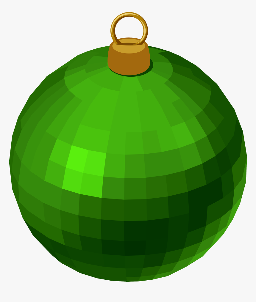 Green Modern Christmas Ball Png Clipart - Green Christmas Ball Png, Transparent Png