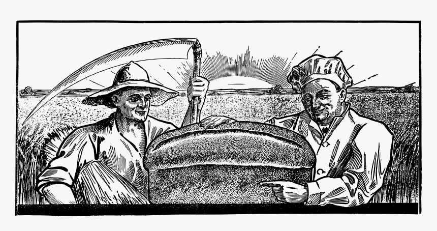 Farmer And Baker Clip Arts - Cartoon, HD Png Download