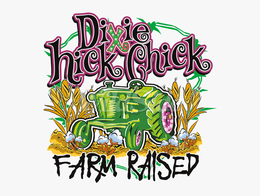 Dixie Chick Farm Raised - Illustration, HD Png Download