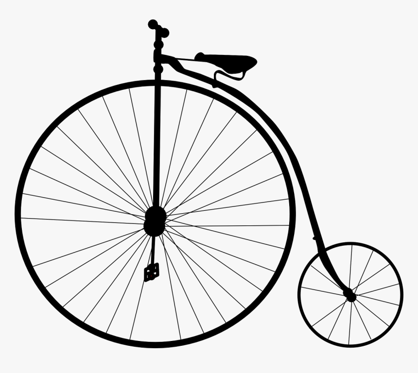 Penny-farthing Svg Clip Arts - Bicycle Clip Art, HD Png Download
