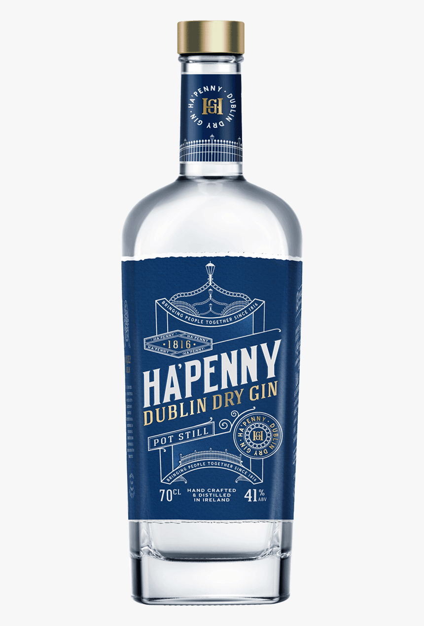 Hapenny Gin Bottle - Ha Penny Gin, HD Png Download