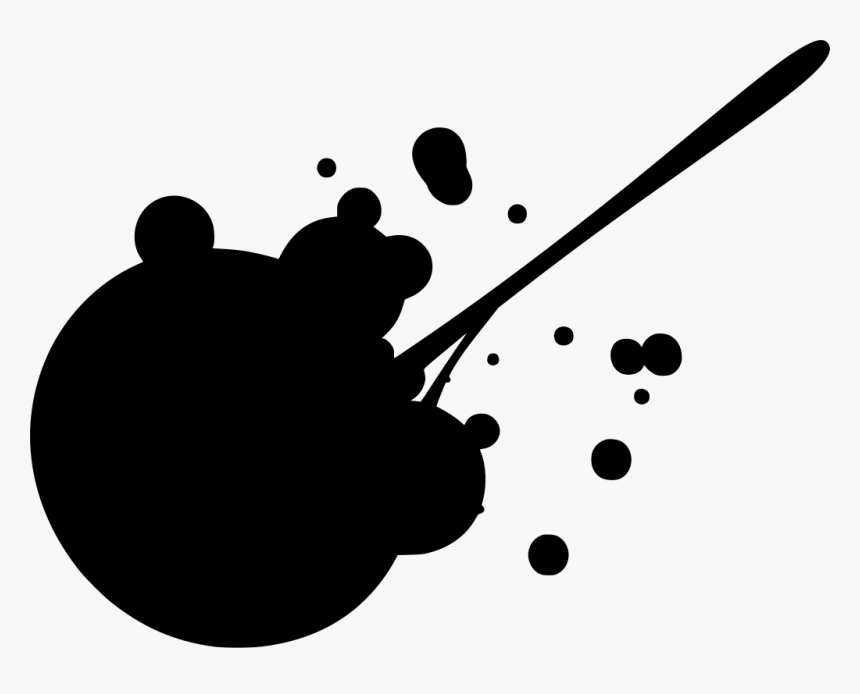 Black Paint Splat Png , Png Download - Cartoon Blood Splatter Png, Transparent Png