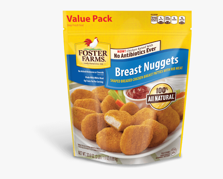 Nuggets Value Pack 2 Lbs - Foster Farms Chicken Nuggets, HD Png Download