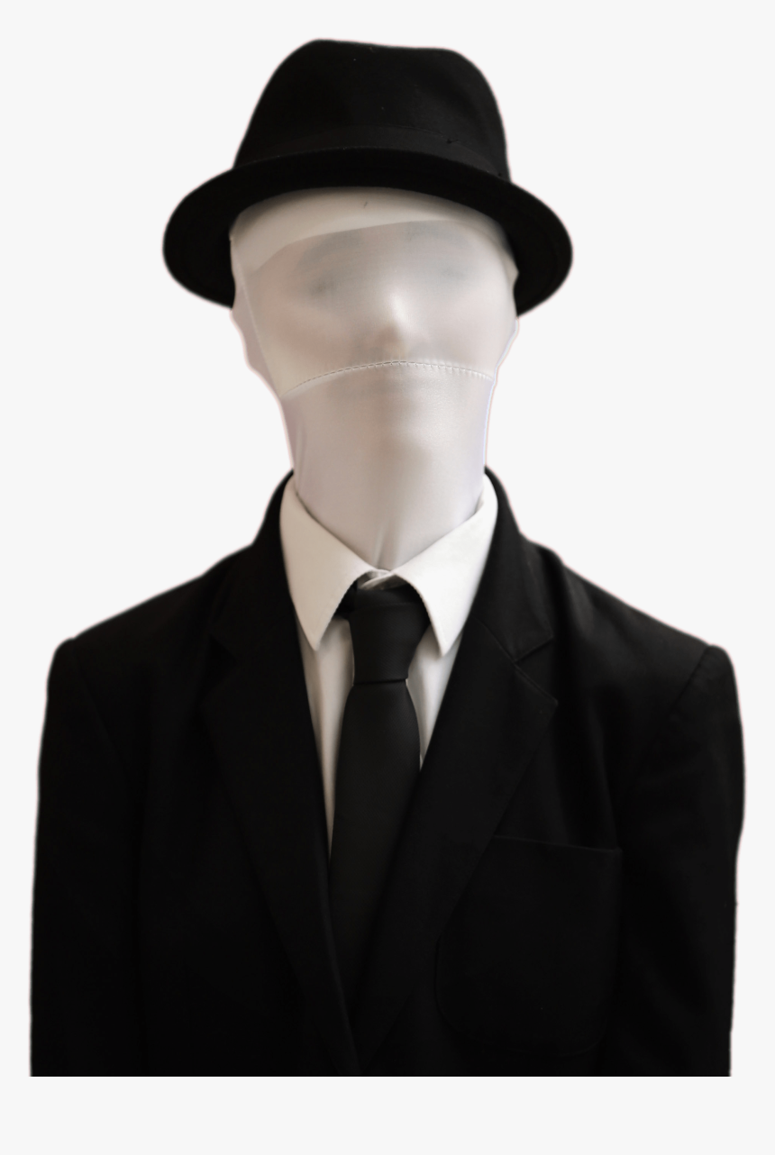 Slender Man Wearing Hat - Slender Man With Hat, HD Png Download