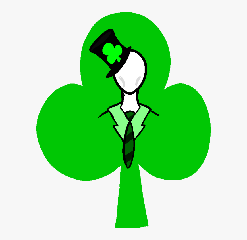 Bad Creepypasta] Irish Slenderman By Suroh - St Patricks Day Slenderman, HD Png Download
