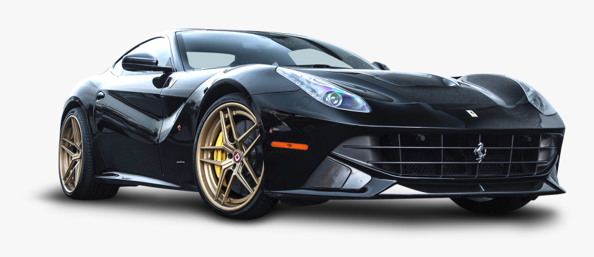 Black Ferrari F12 Berlinetta Car Png Image - Ferrari F12 Berlinetta Png, Transparent Png
