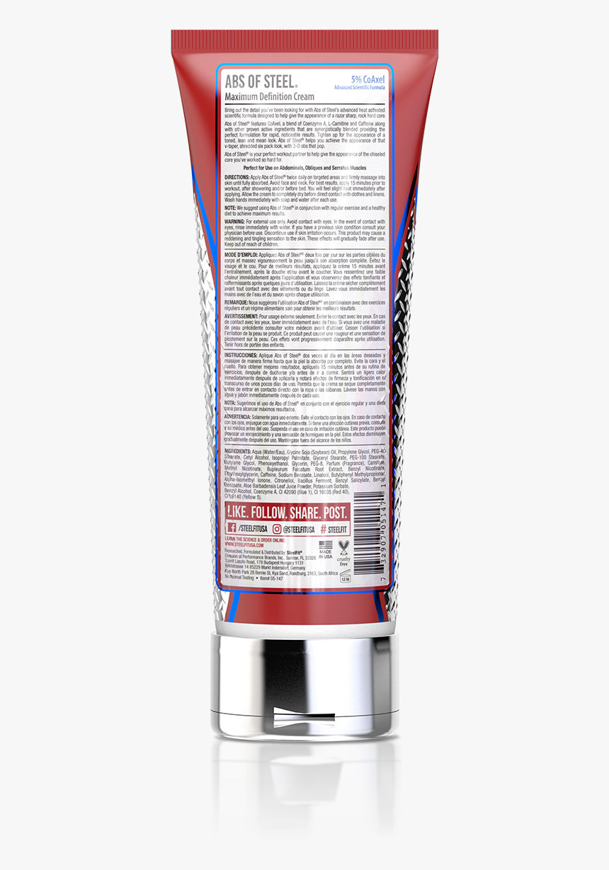 Abs Of Steel® - Cosmetics, HD Png Download