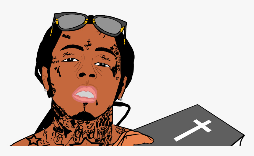 Lil Wayne 2017 Cartoon , Png Download - Scared Of The Dark Roblox Id, Transparent Png
