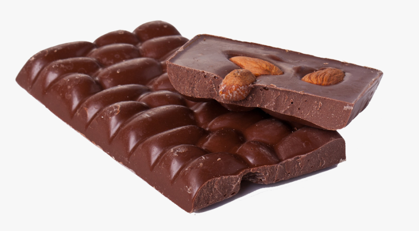 Dark Chocolate Png Free Background - Milk Chocolate Almond Bars, Transparent Png