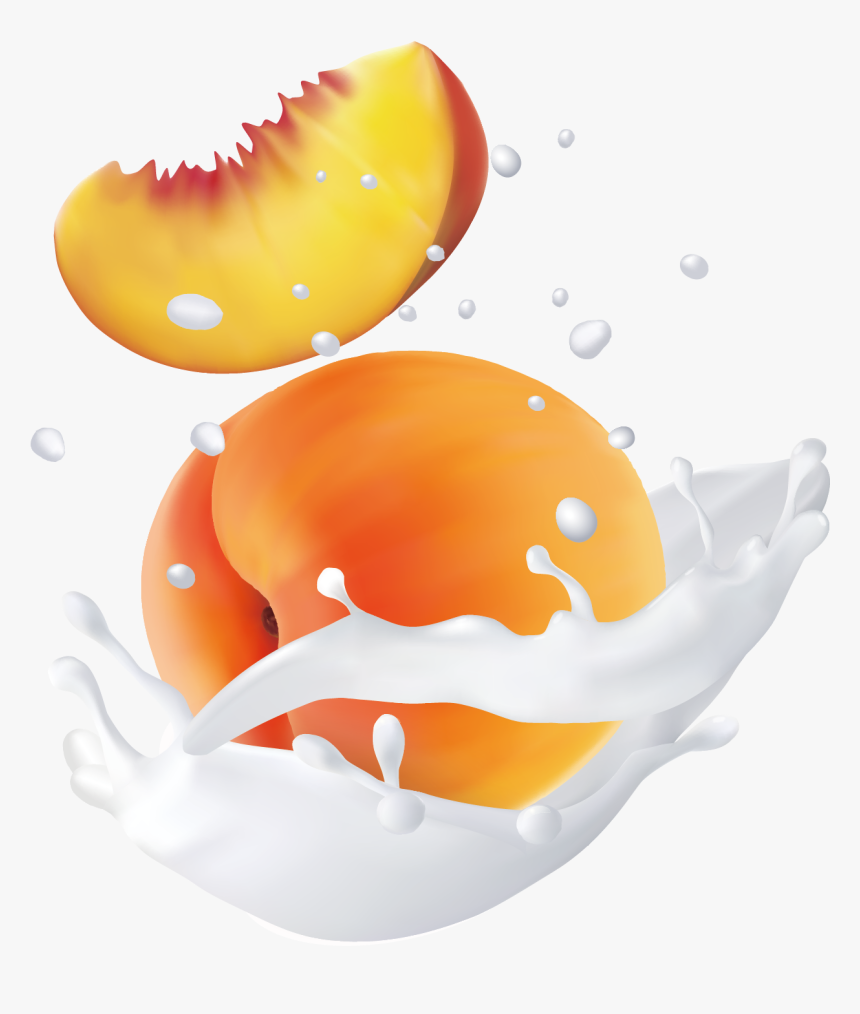 Transparent Water Fun Clipart - Peach Water Splash Png, Png Download