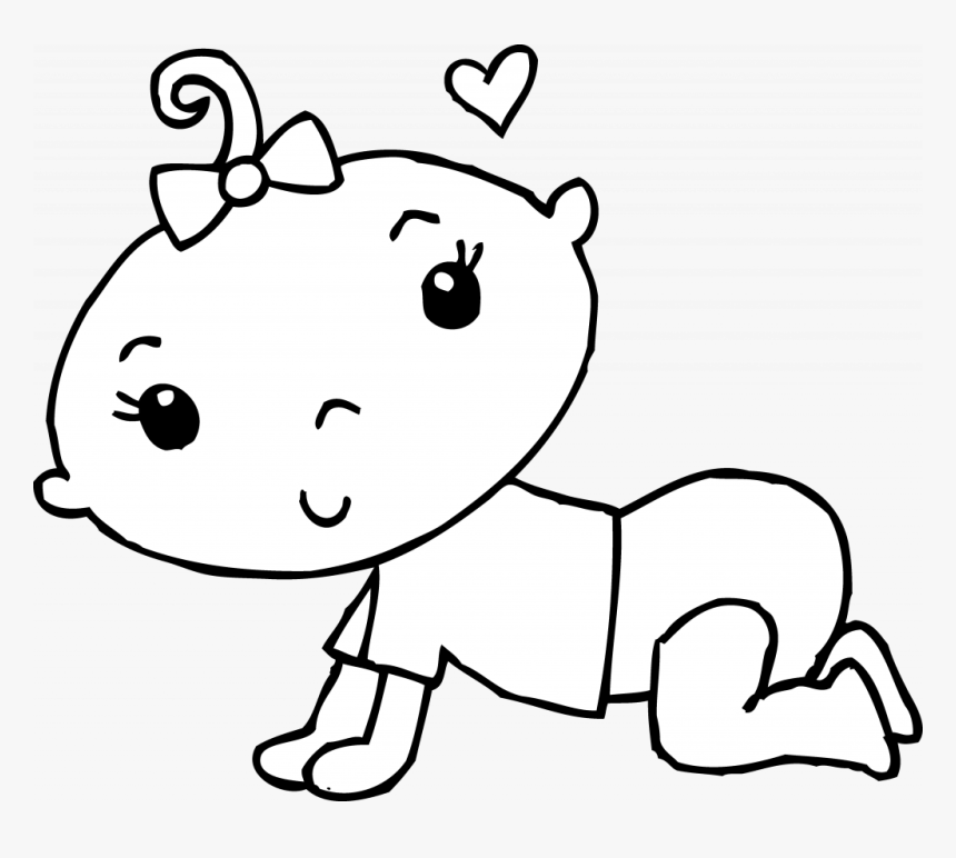 Download Baby Clipart Black And White, HD Png Download