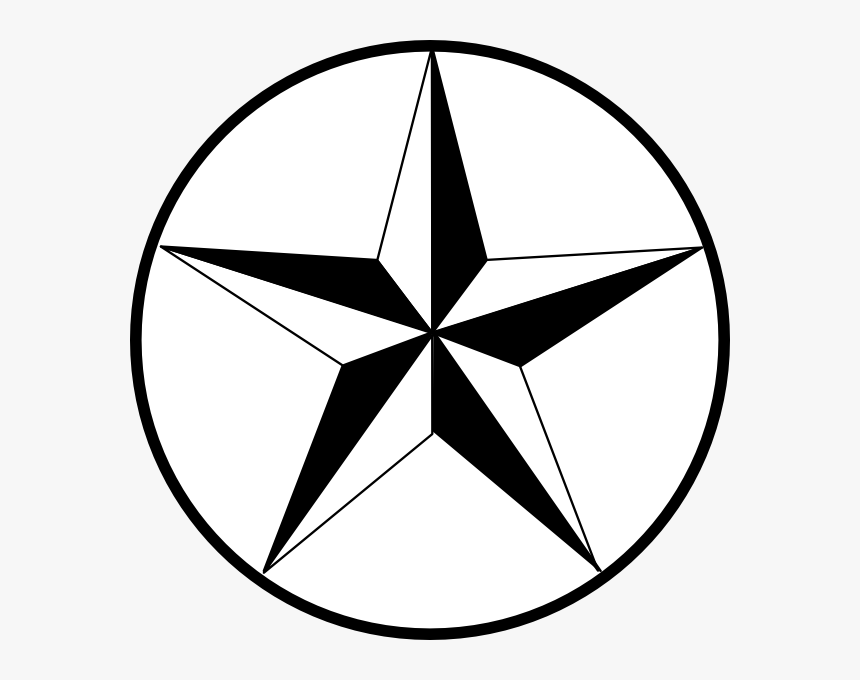 Texas Star Clip Art - Black And White Stars, HD Png Download