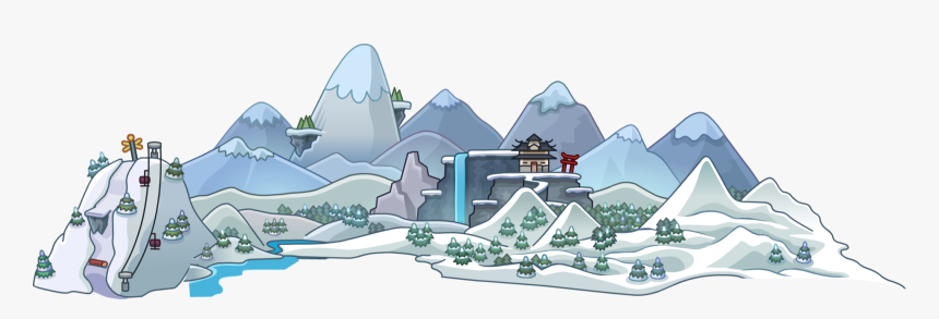 Club Penguin Wiki - Club Penguin Tallest Mountain, HD Png Download