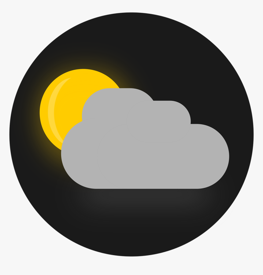Sun Clouds Icon, HD Png Download