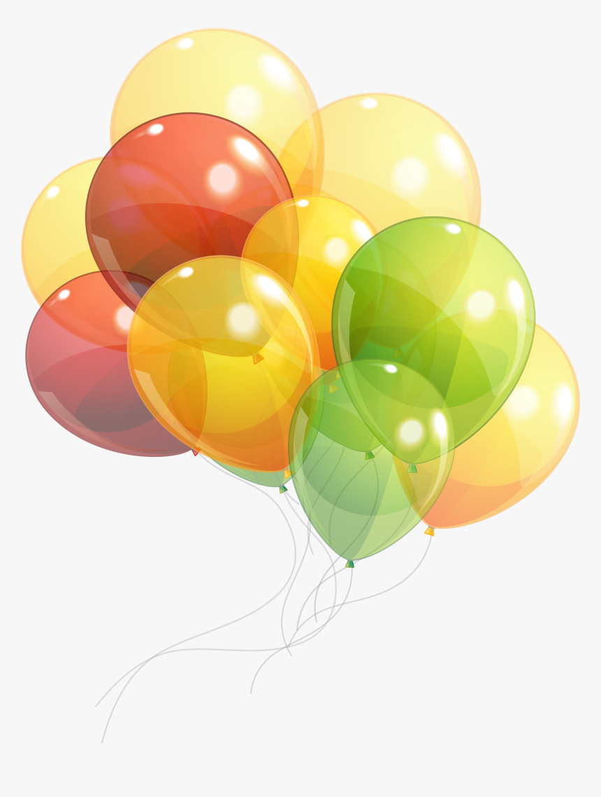 Transparent Yellow Balloon Png - Ballon Fond Transparent, Png Download