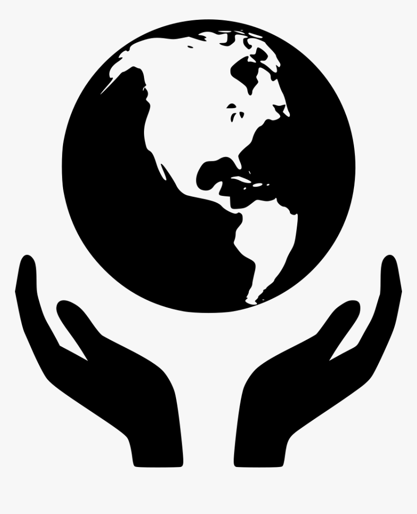 Svg Png Icon Free - Hands Holding World Png, Transparent Png