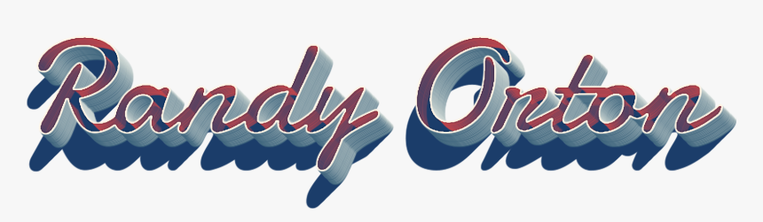 Randy Orton 3d Letter Png Name - Randy Orton Name Png, Transparent Png