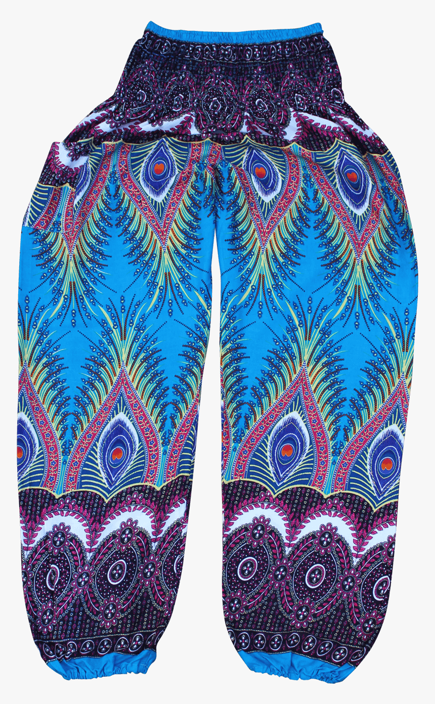 Blue Flare Harem Pants From Bohemian Island - Pattern, HD Png Download