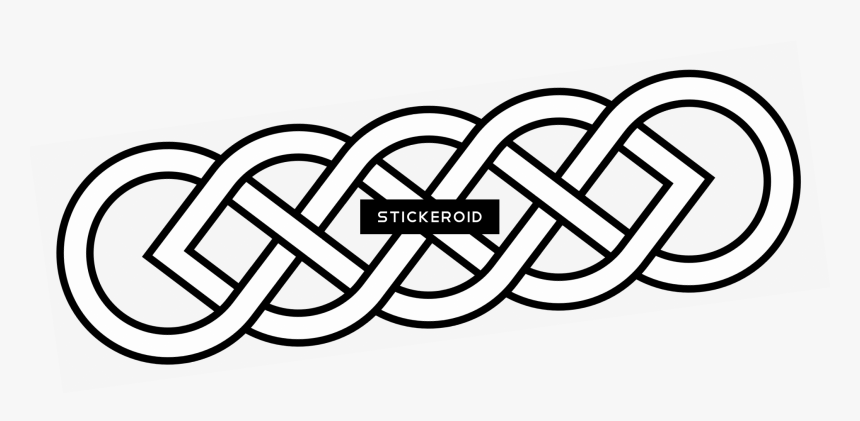 Long Celtic Knot - Simple Celtic Knotwork, HD Png Download
