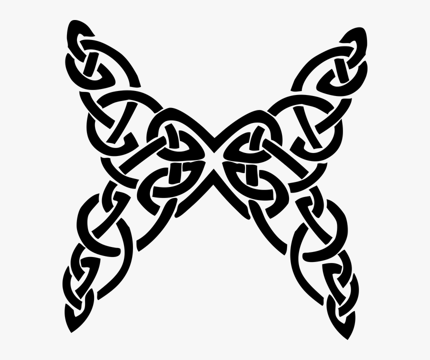 Butterfly, Celtic Knot, Decorative, Ornamental - Celtic Knot Butterfly, HD Png Download