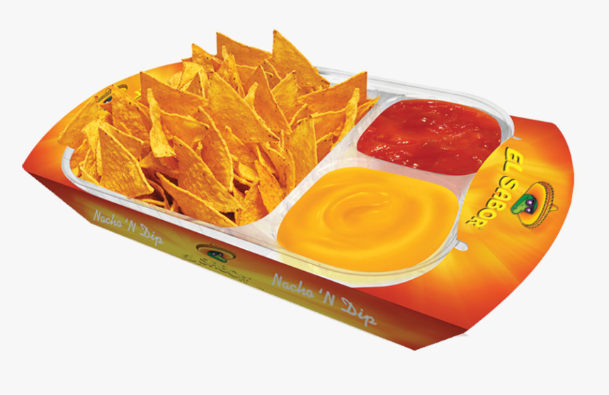 Tray W/ Dbl Lid View Product - Nachos Tray With Dips, HD Png Download
