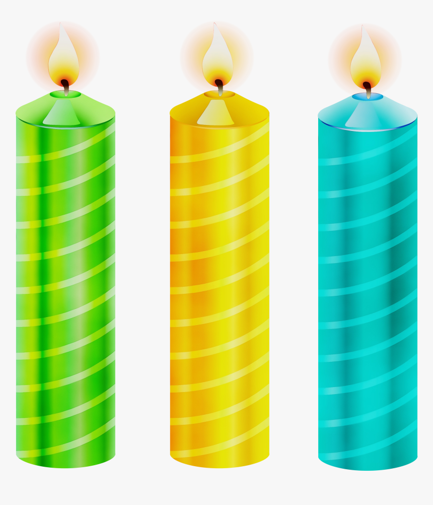 Portable Network Graphics Candle Clip Art Birthday - Happy Birthday Candles Transparent, HD Png Download