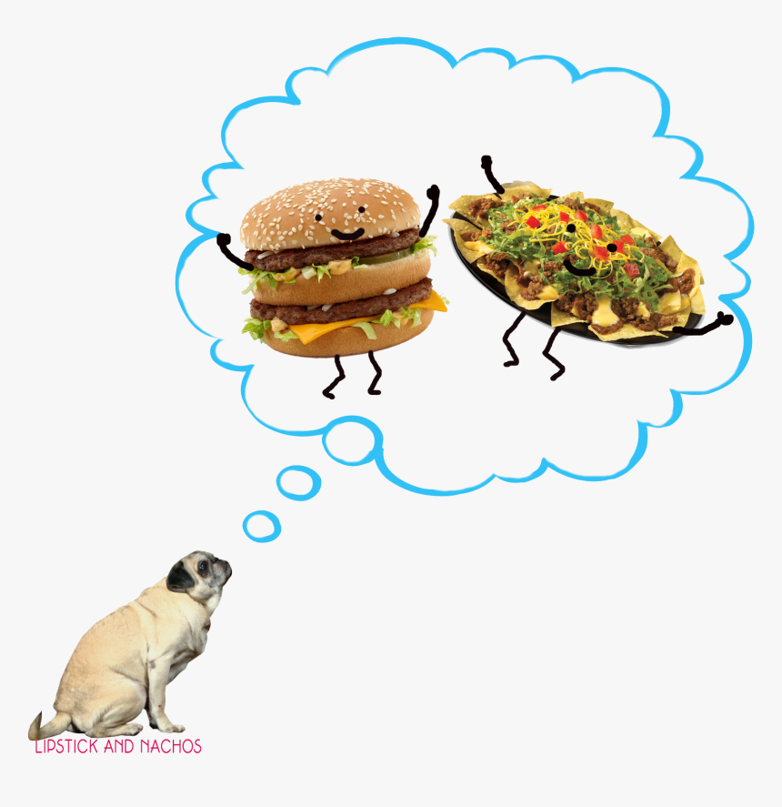 Pug Dreaming Of Big Mac Nachos - Dreaming Of A Big Mac, HD Png Download