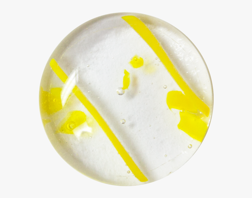 1 Inch Round Yellow Confetti On Clear Transparent Fused - Circle, HD Png Download