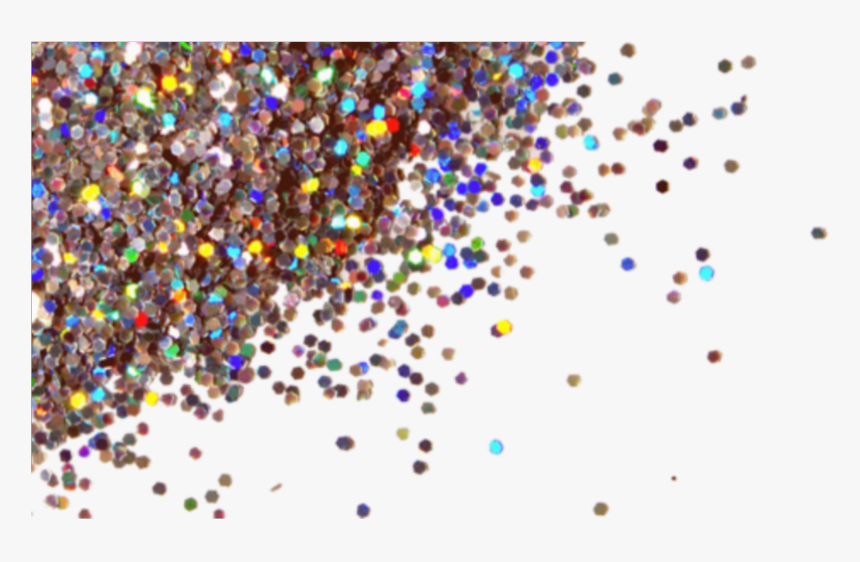#freetoedit #glitter #confetti #rainbow #frame #border - One Piece Of Glitter, HD Png Download