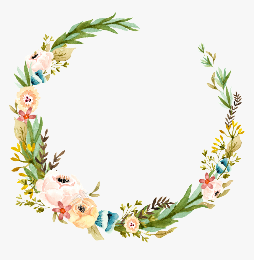 Pastel Clipart Garland - Transparent Pastel Flower Png, Png Download