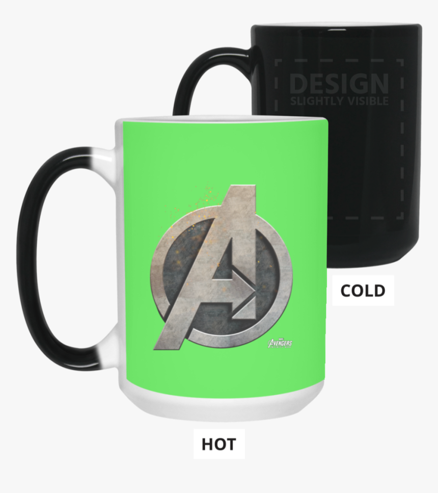 Marvel Avengers Infinity War Steel Symbol Graphic Color - Coffee Cup, HD Png Download