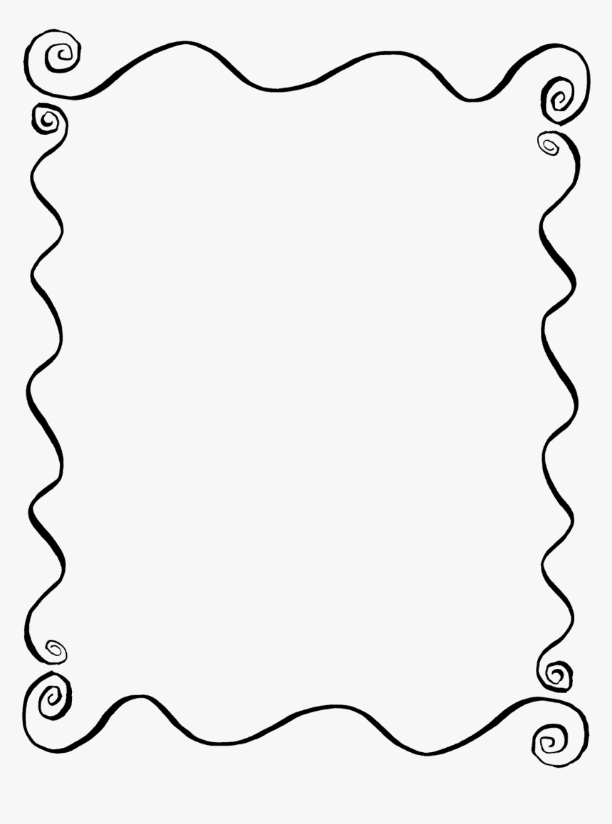 Greeting Cards, Gift Tags, And Lots More - Swirl Border, HD Png Download