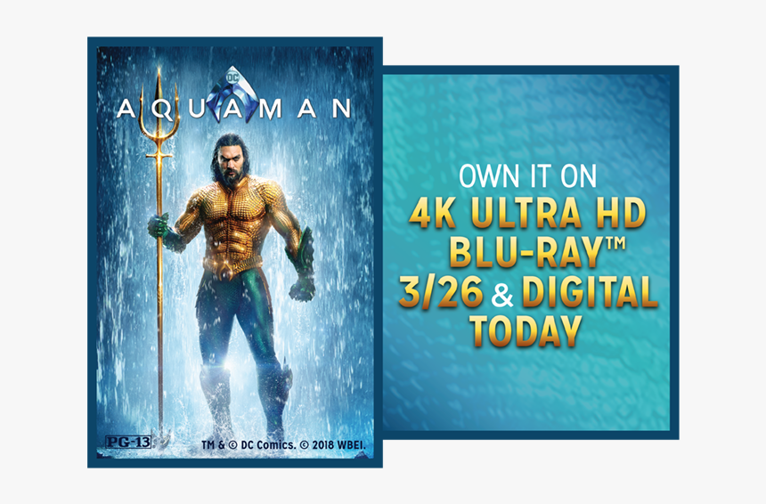 Jason Momoa Aquaman Poster, HD Png Download
