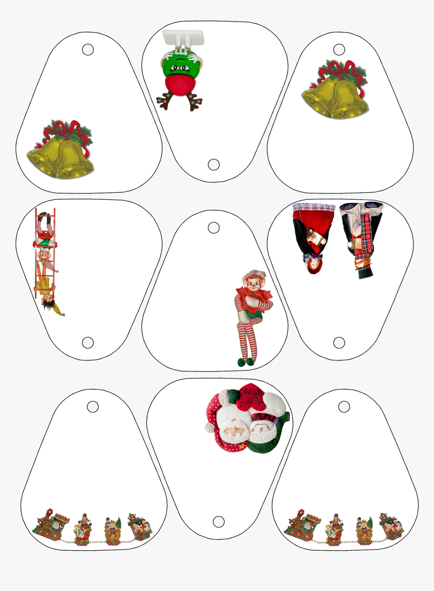 Christmas Gift Tag Templates - Cartoon, HD Png Download