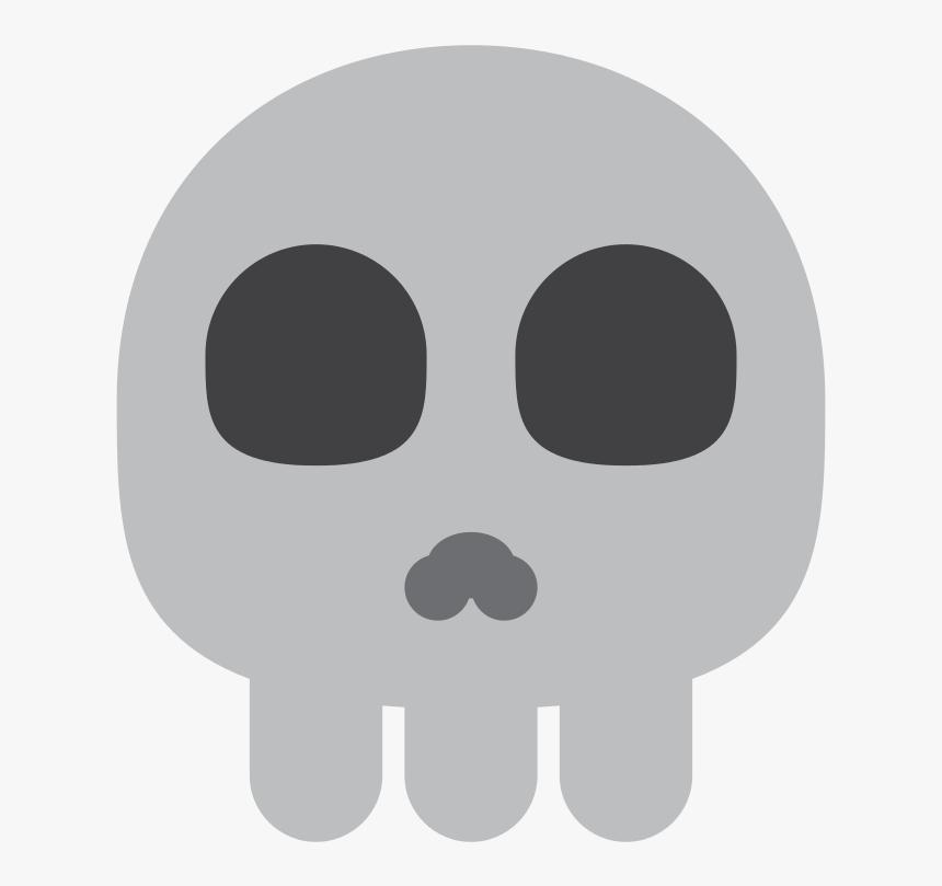 Skull Emoji Swimming Emoji - Twitter Skull Emoji, HD Png Download