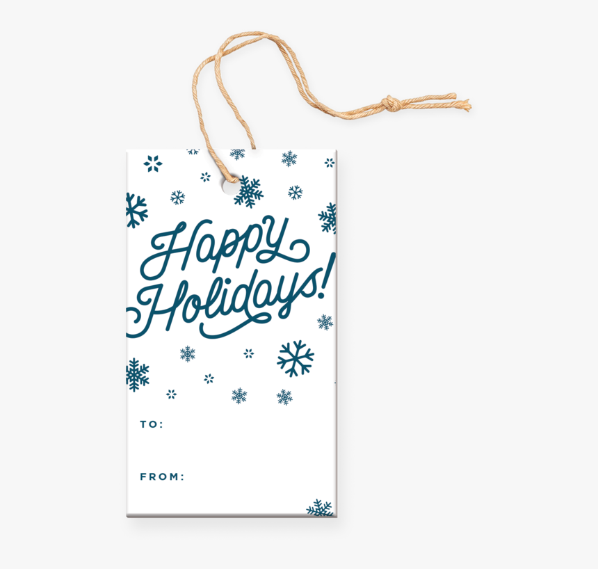 Happy Holidays Gift Tag, HD Png Download