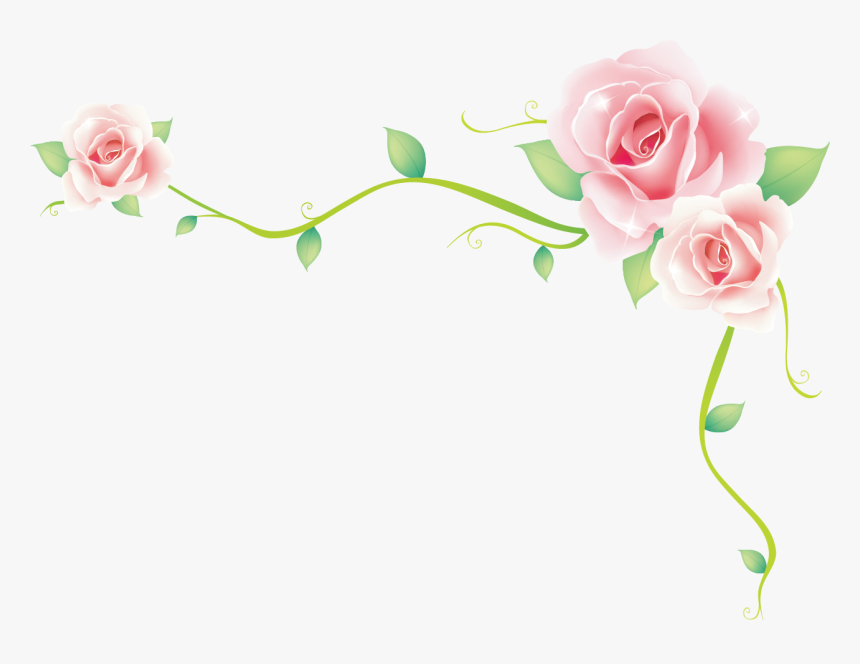 Rose Border Vector Rose Sea Png Download - Floribunda, Transparent Png