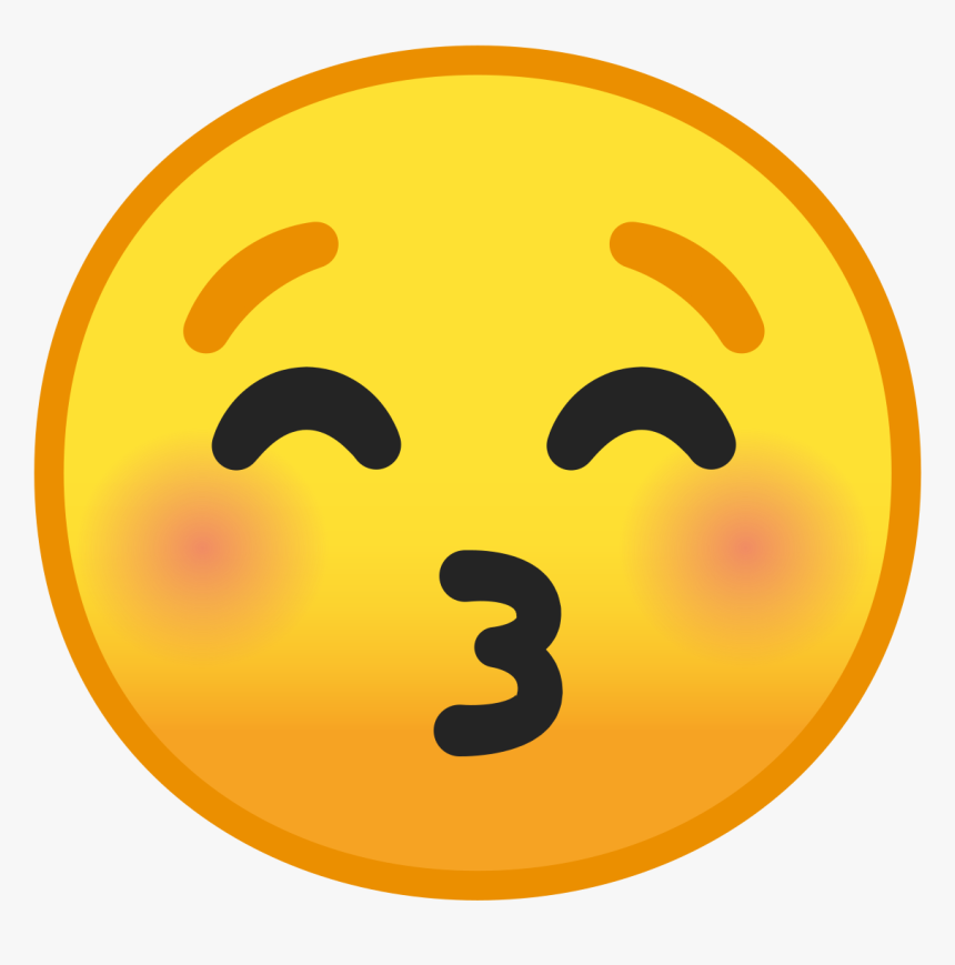 Emoji Meaning Kissing Face With Closed Eyes, Hd Png Kissing Face With