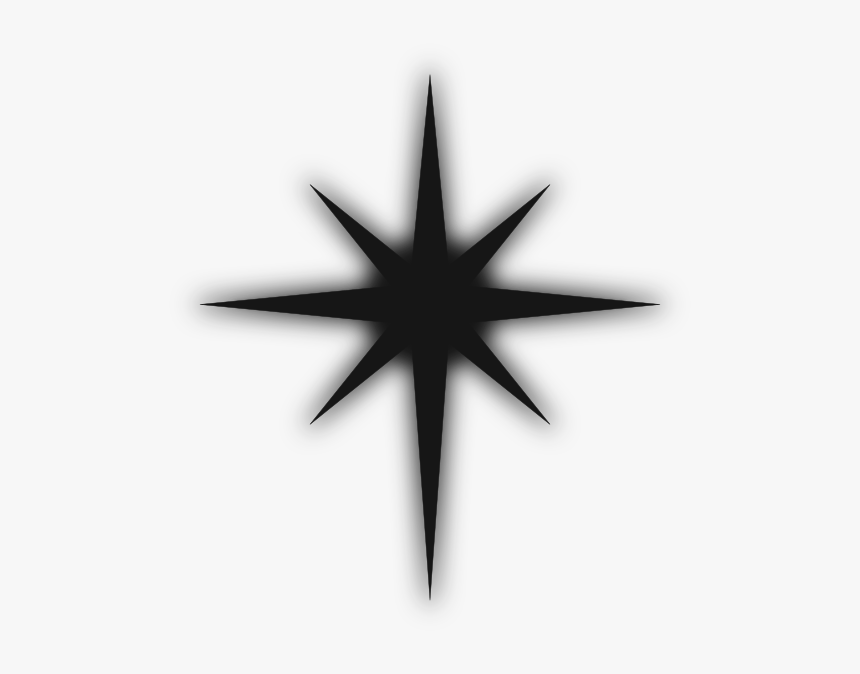 Black Star Cliparts - Star Of Bethlehem 3d, HD Png Download